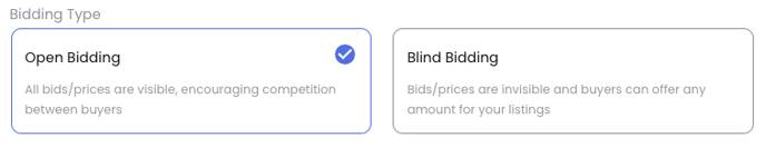 Bidding Type